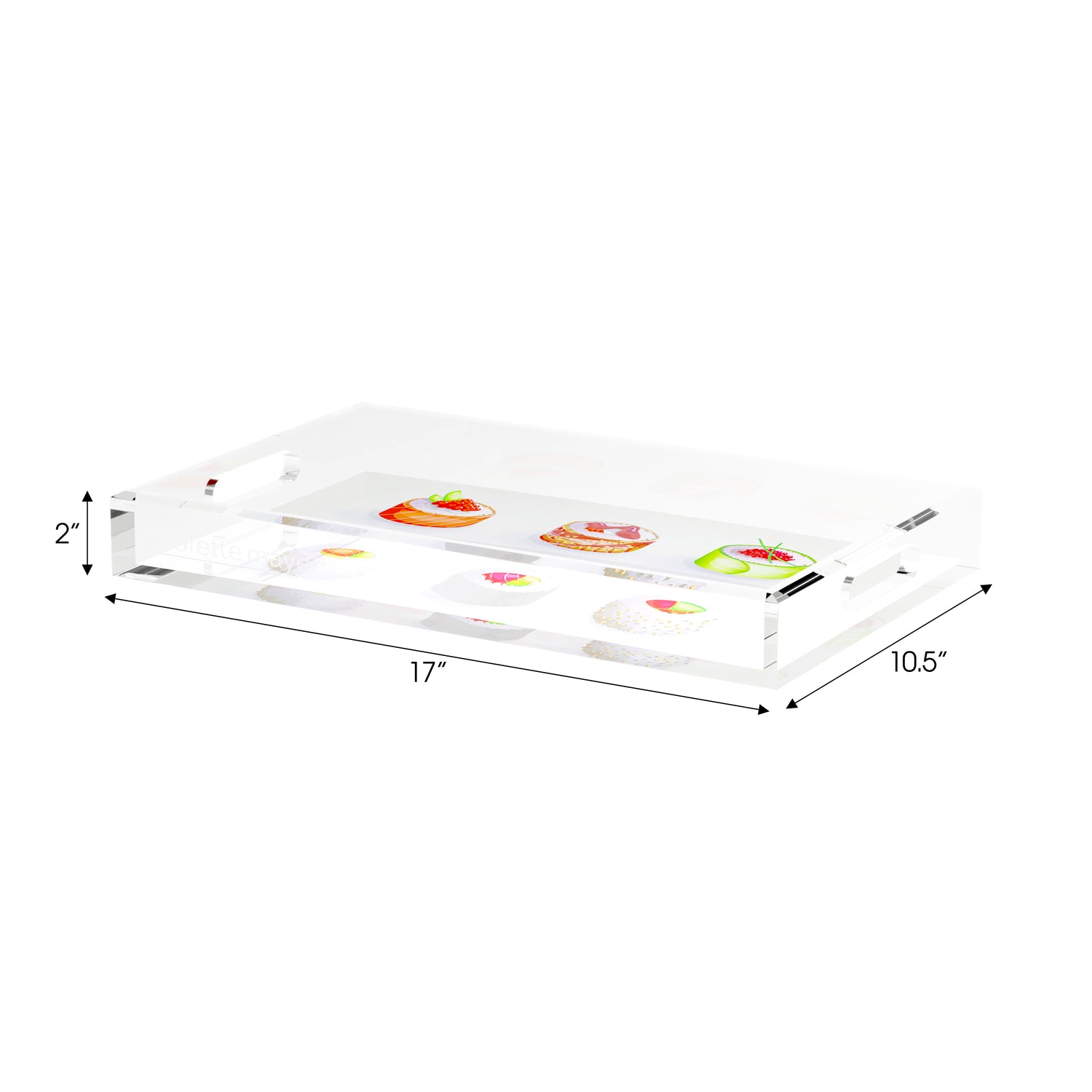 Sushi Go 17X10.5 Acrylic Tray - nicolettemayer.com
