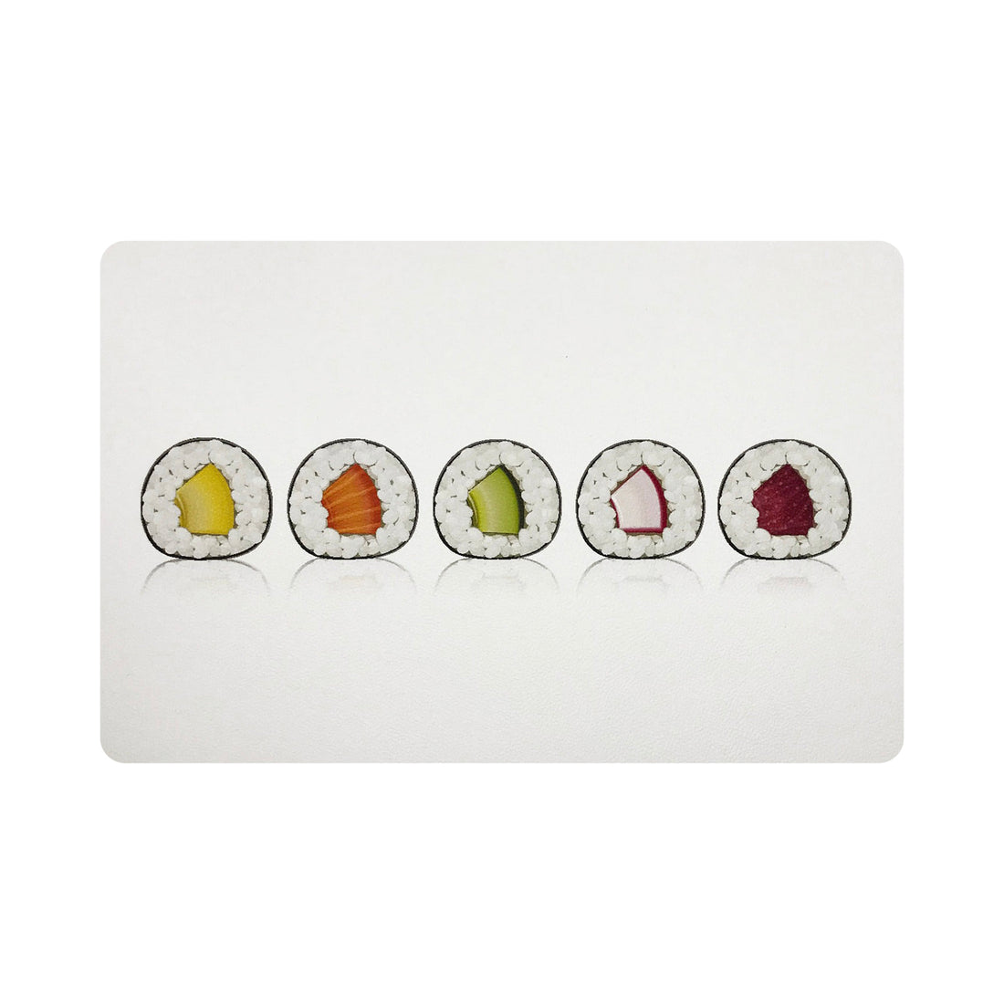 Sushi Rectangle Roll 17" Rectangle Pebble Placemat, Set Of 4 - nicolettemayer.com