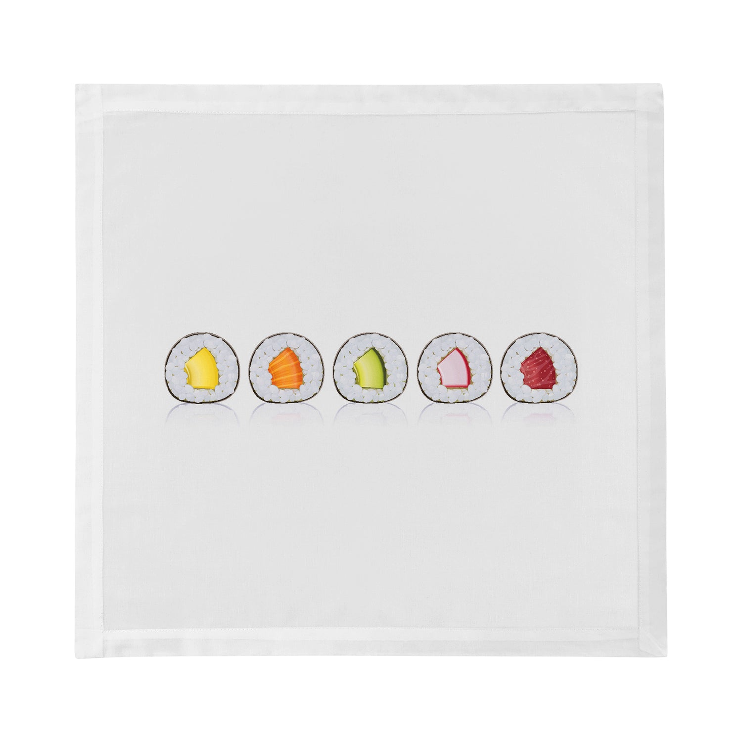 Sushi Roll Cotton Sateen Dinner Napkins - nicolettemayer.com