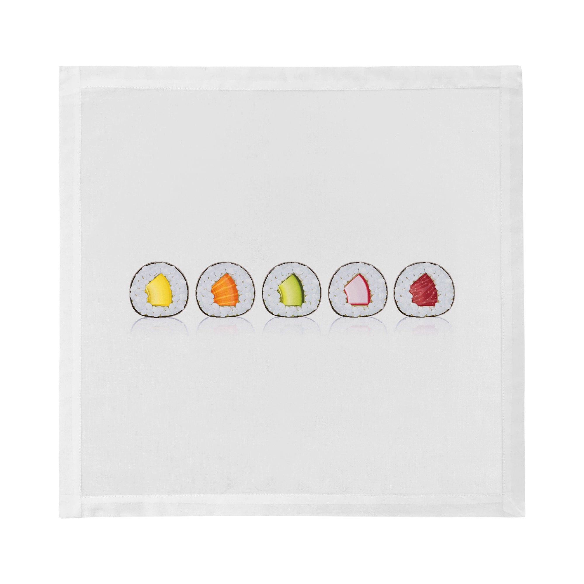 Sushi Roll Cotton Sateen Dinner Napkins - nicolettemayer.com