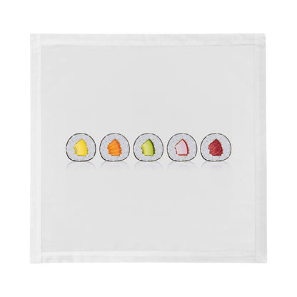 Sushi Roll Cotton Sateen Dinner Napkins - nicolettemayer.com