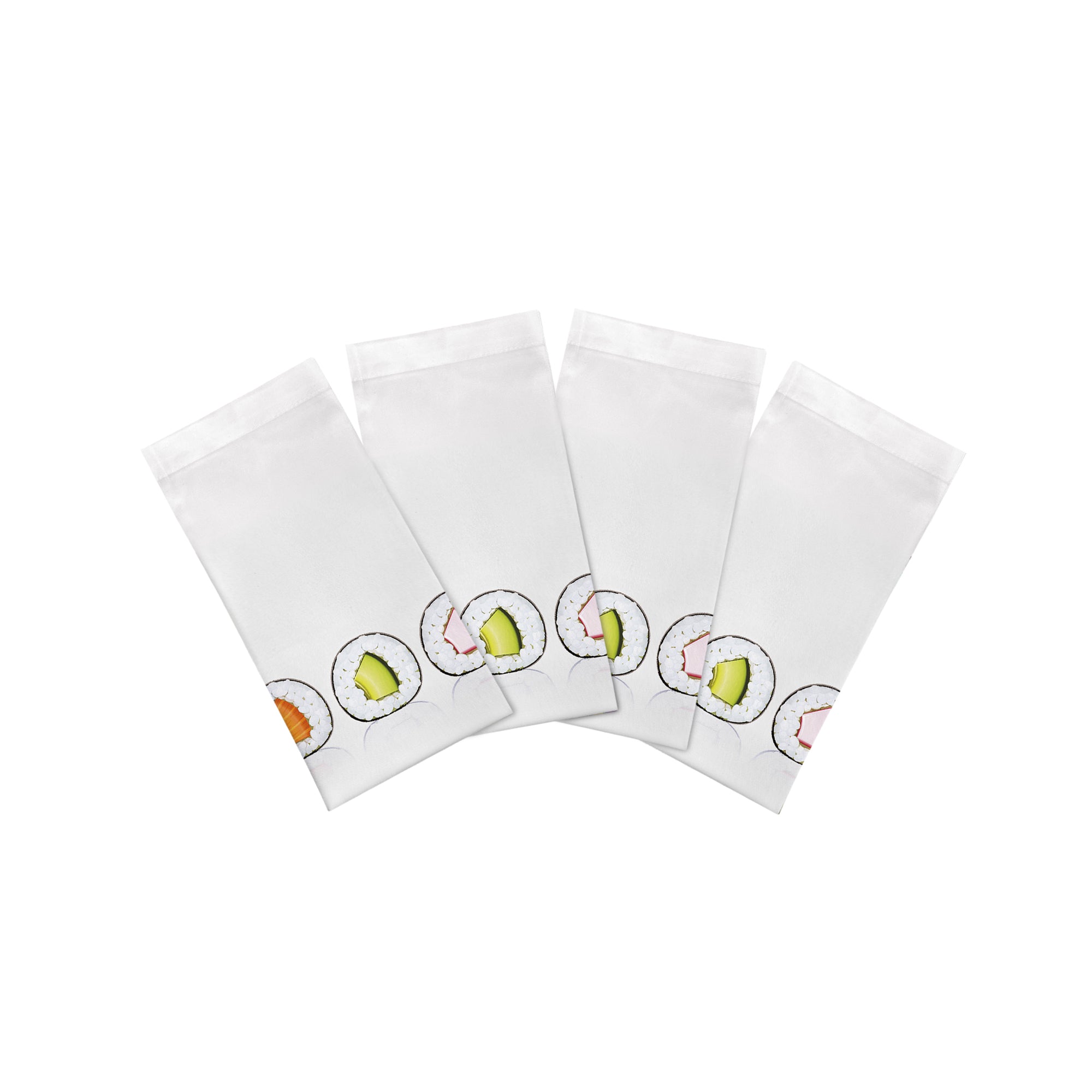 Sushi Roll Cotton Sateen Dinner Napkins - nicolettemayer.com