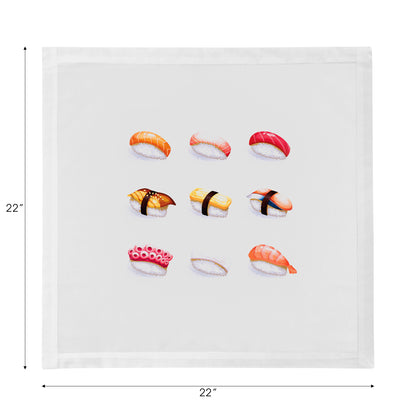Sushi Town Cotton Sateen Dinner Napkins - nicolettemayer.com