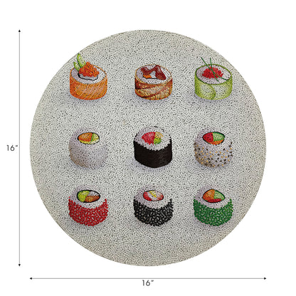 Sushi Go 16 Rondes Perlées Lisse - Lot de 4