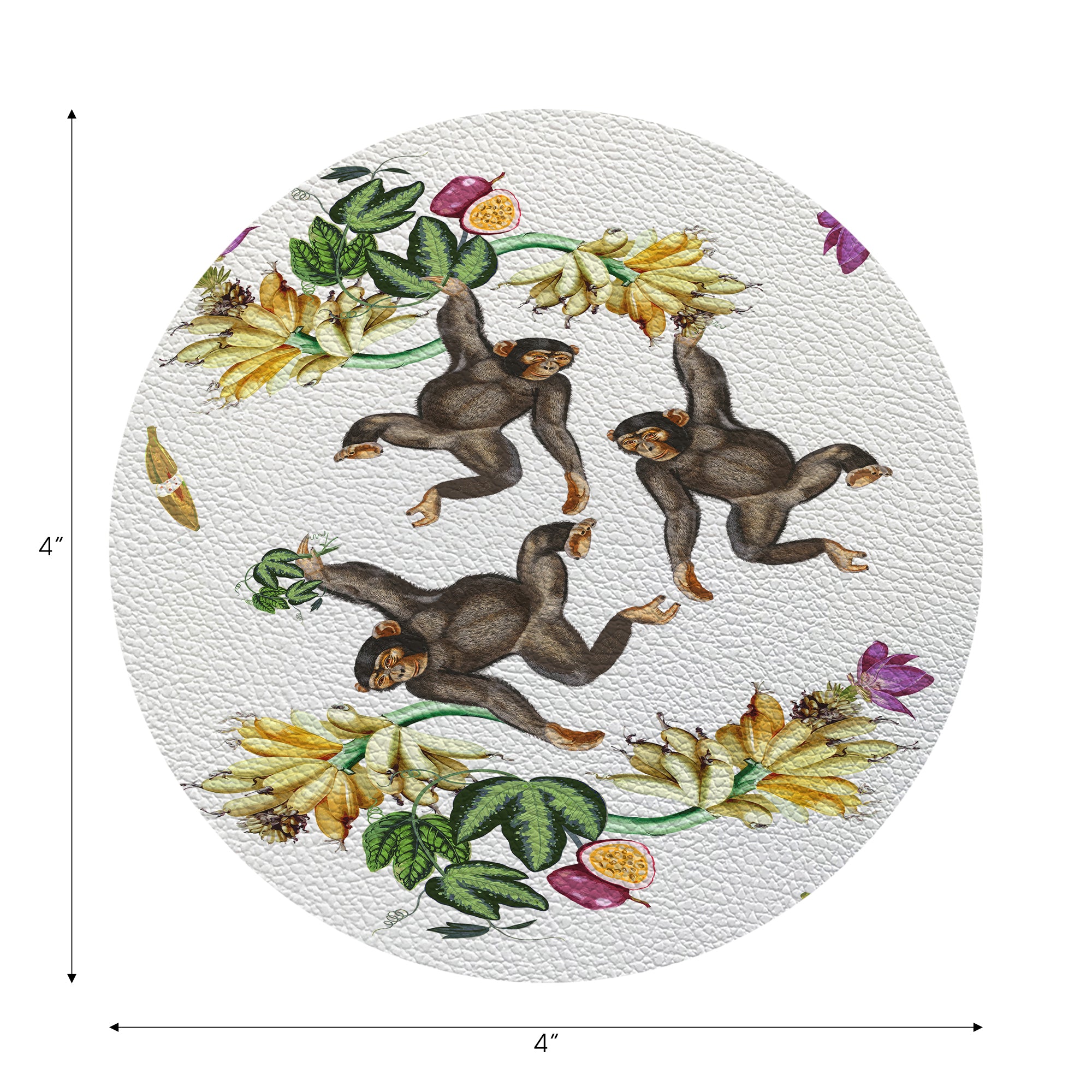 Swinging Monkeys 4" Dinner Napkins- nicolettemayer.com
