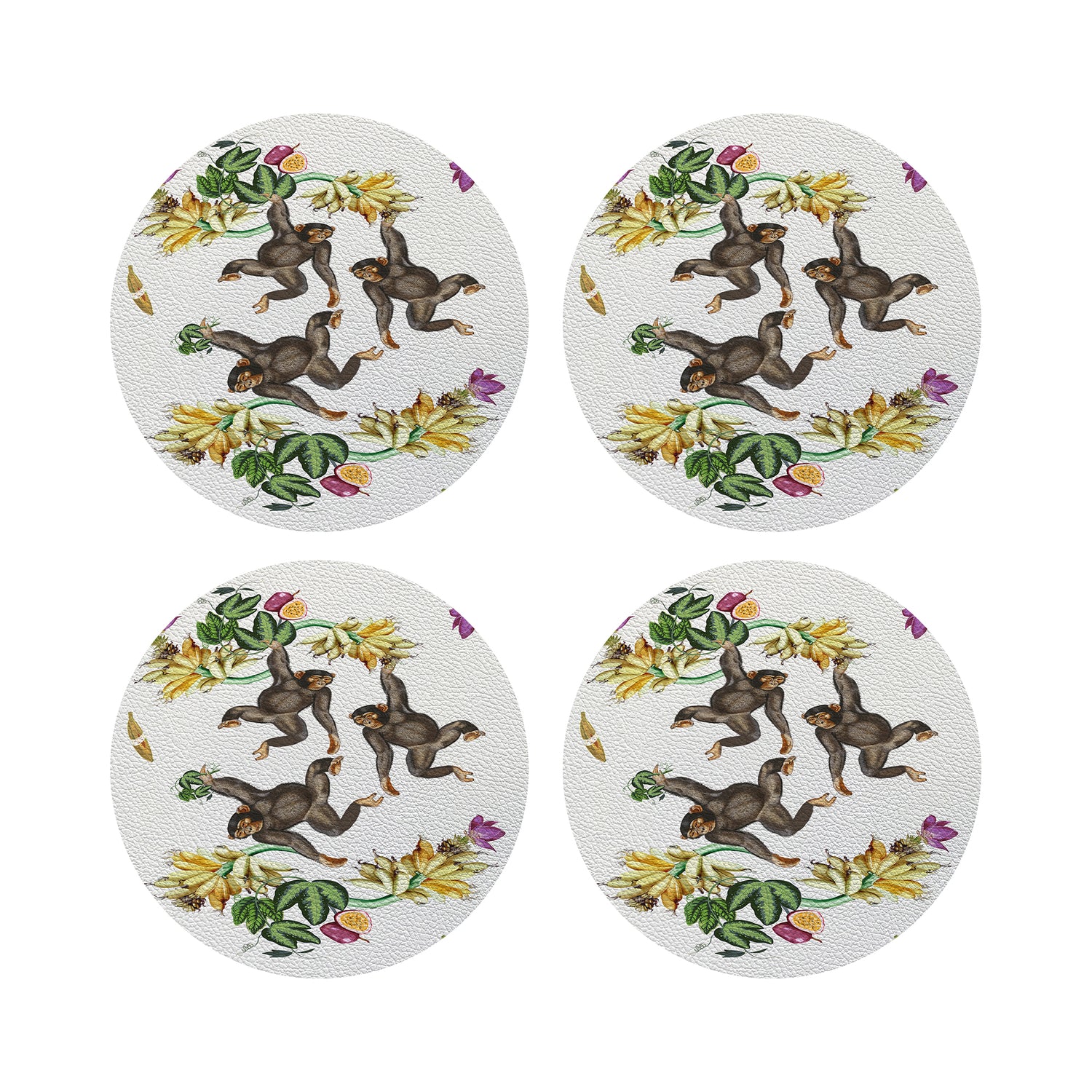 Swinging Monkeys 4" Dinner Napkins- nicolettemayer.com
