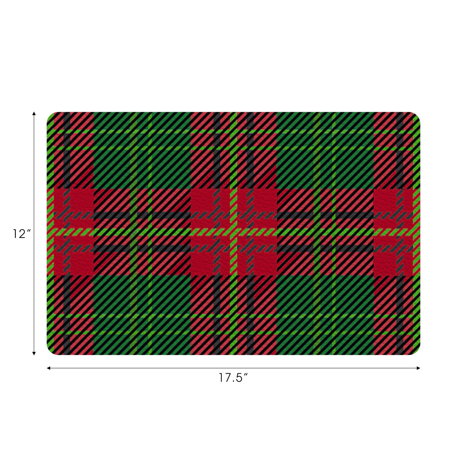 Tartan Green 17.5x12&quot; Placemats  - nicolettemayer.com

