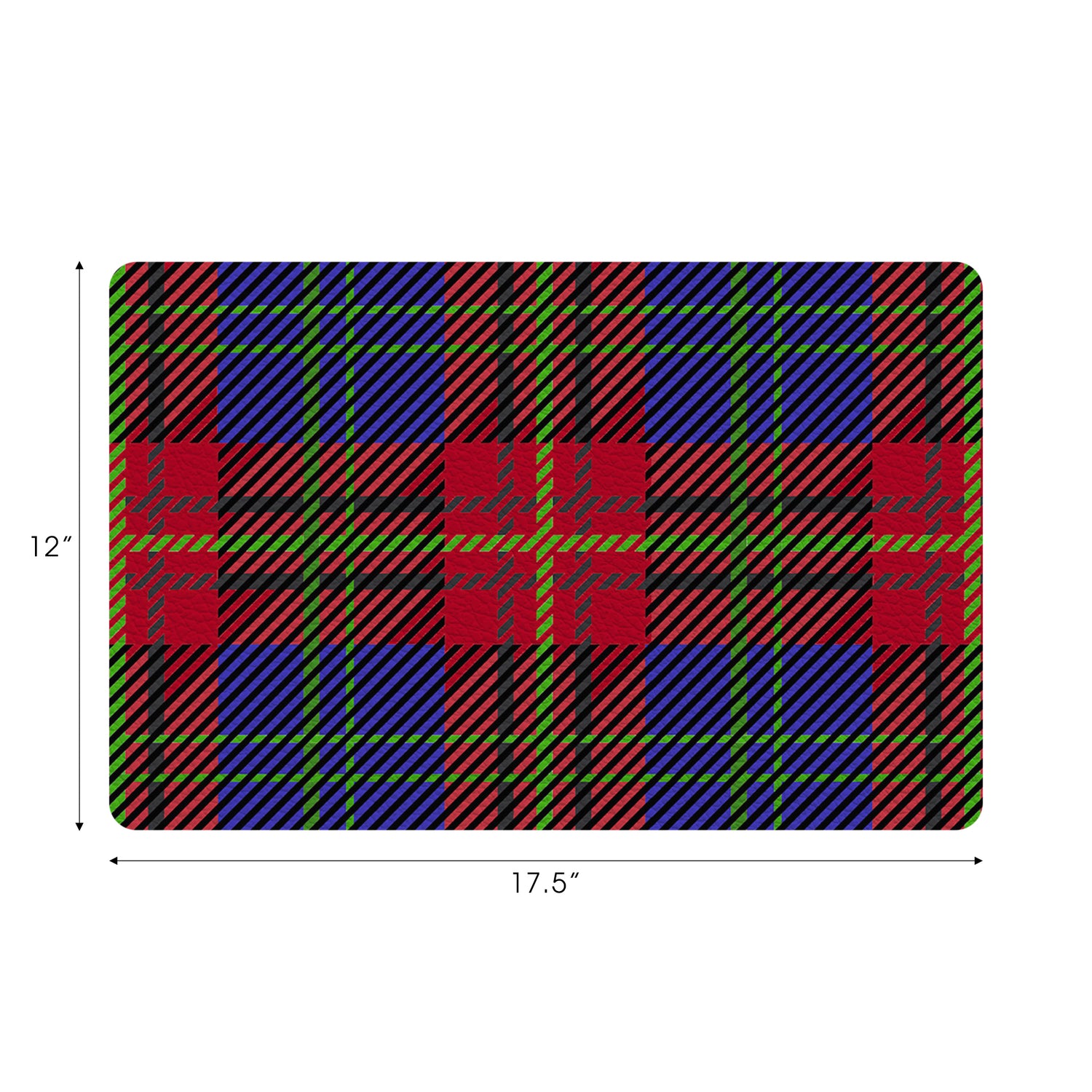 Tartan Blue 17.5x12&quot; Placemats  - nicolettemayer.com
