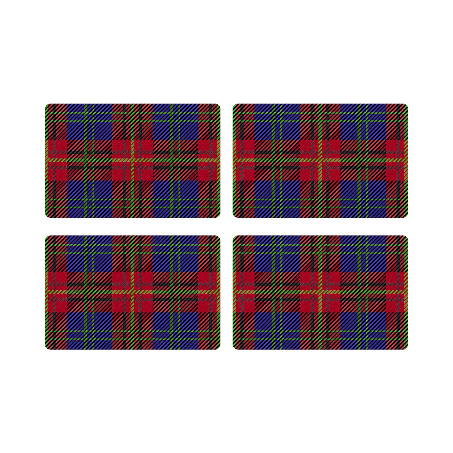 Tartan Blue 17.5x12&quot; Placemats  - nicolettemayer.com
