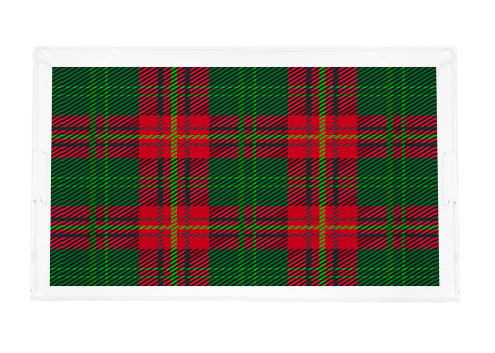 Tartan Green Vanity Tray