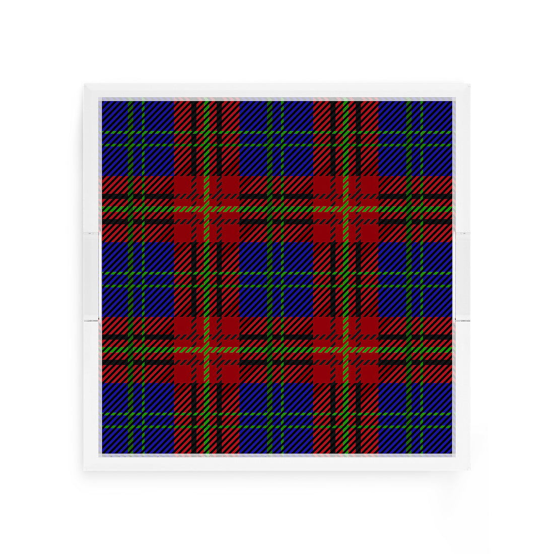 Tartan Blue 12X12 Acrylic Tray - nicolettemayer.com