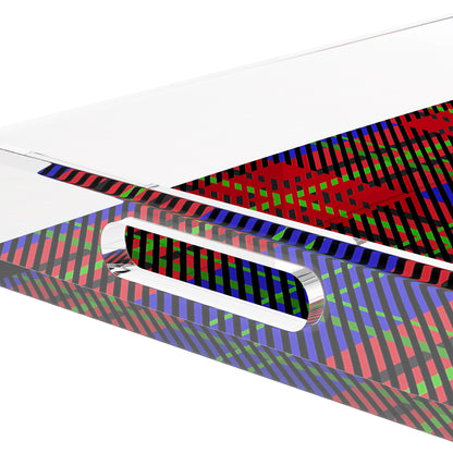 Tartan Blue 12.5X7.75 Acrylic Tray - nicolettemayer.com
