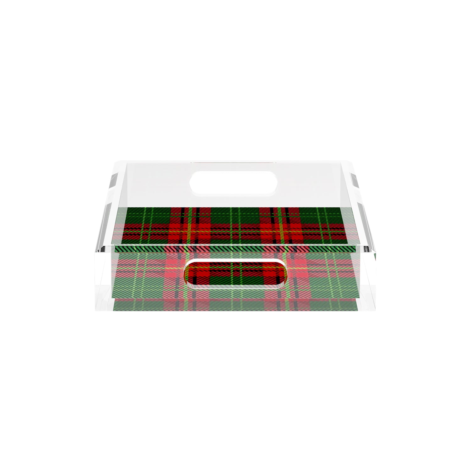 Tartan Green 12.5X7.75 Acrylic Tray - nicolettemayer.com

