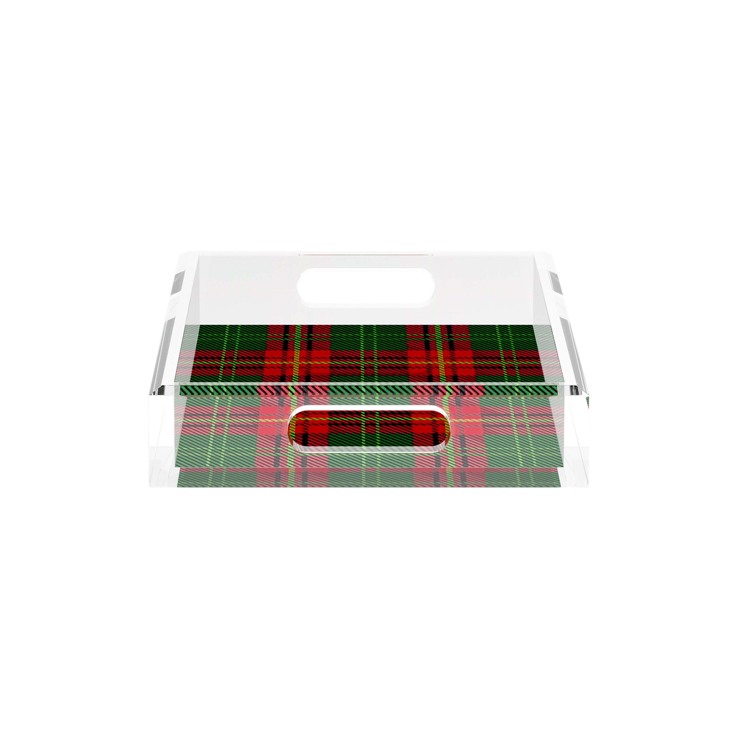 Tartan Green 12.5X7.75 Acrylic Tray - nicolettemayer.com
