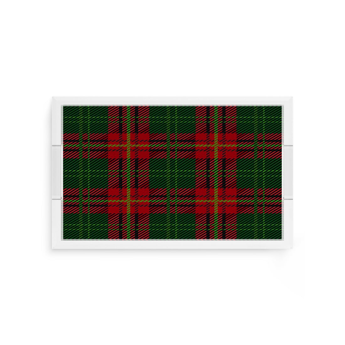 Tartan Green 12.5X7.75 Acrylic Tray - nicolettemayer.com