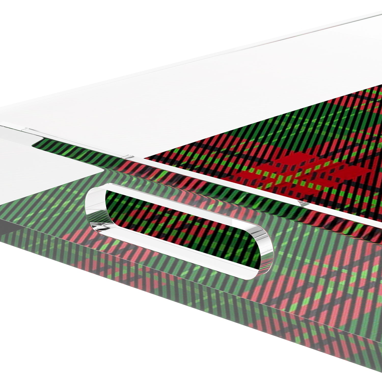 Tartan Green 12.5X7.75 Acrylic Tray - nicolettemayer.com
