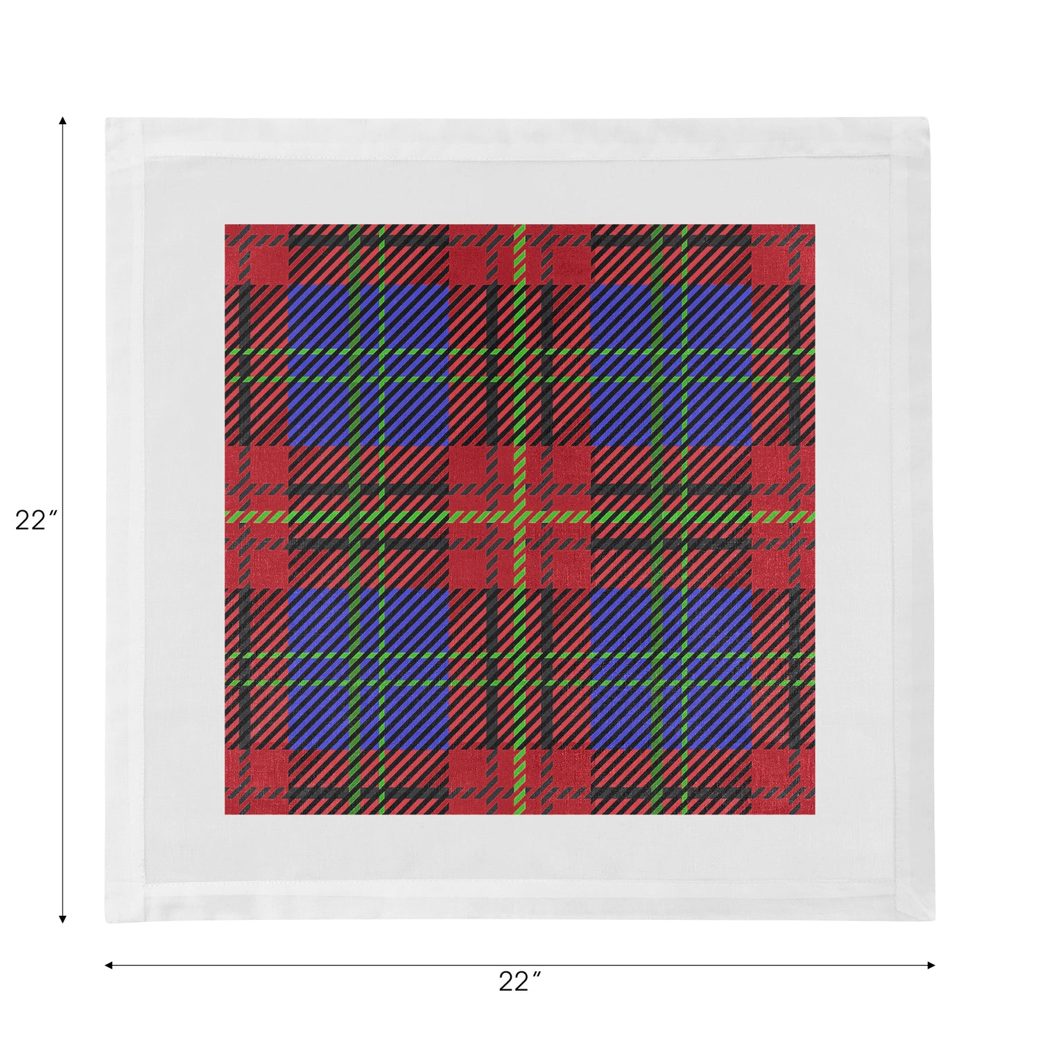 Tartan Blue 22X22 Dinner Napkins - nicolettemayer.com
