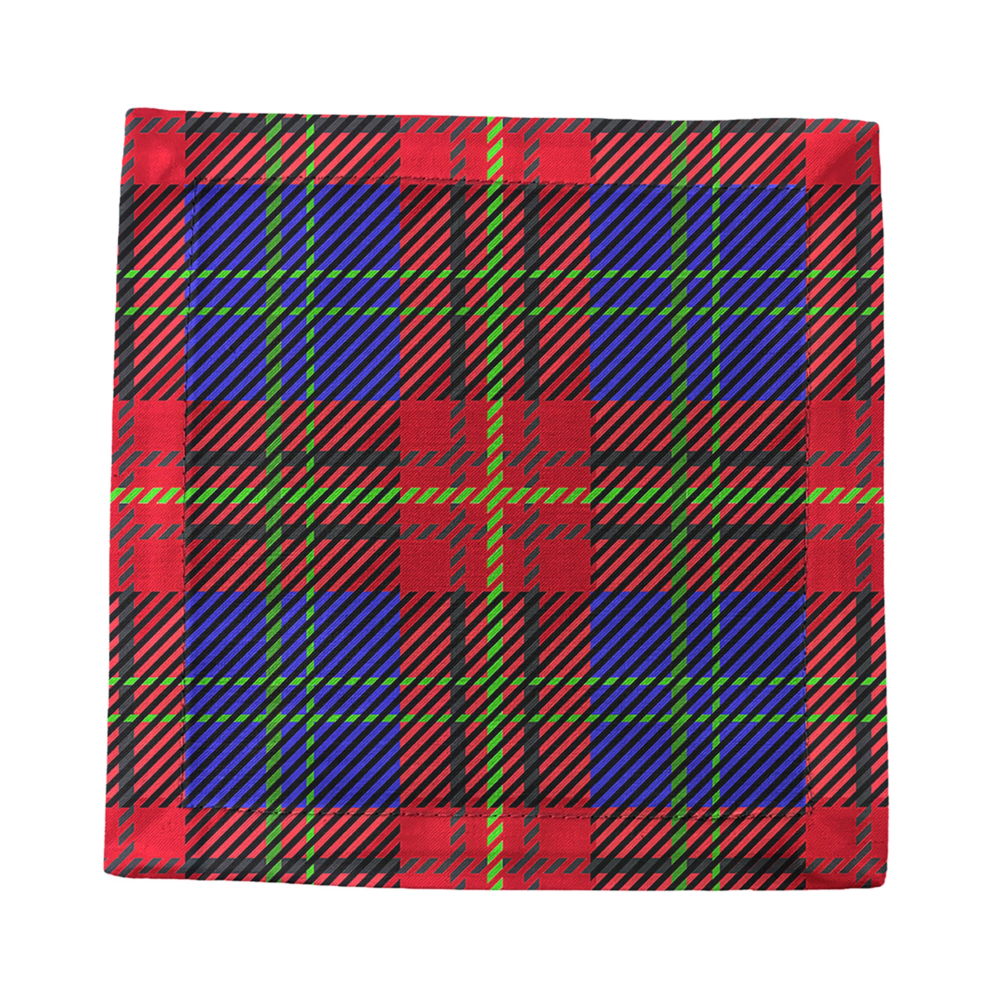 Tartan Blue 6X6 Cocktail Napkins - nicolettemayer.com
