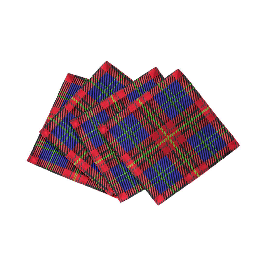 Tartan Blue 6X6 Cocktail Napkins - nicolettemayer.com