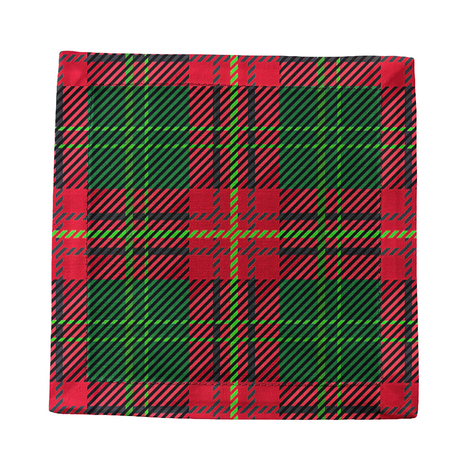 Tartan Green 6X6 Cocktail Napkins - nicolettemayer.com
