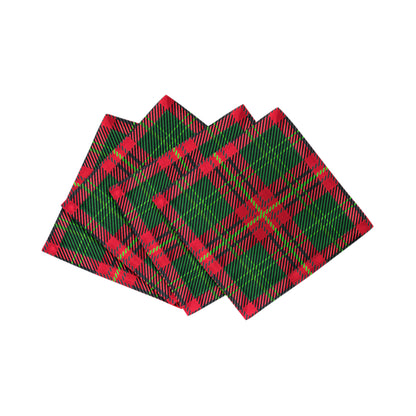 Tartan Green 6X6 Cocktail Napkins - nicolettemayer.com
