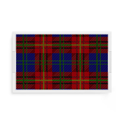 Tartan Blue 17X10.5 Acrylic Tray - nicolettemayer.com
