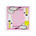 Tennis Anyone Pink White  12X12 Acrylic Tray - nicolettemayer.com 