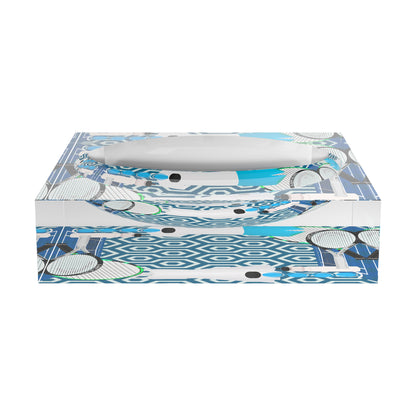 Tennis Anyone Blue White Candy Catchall Dish