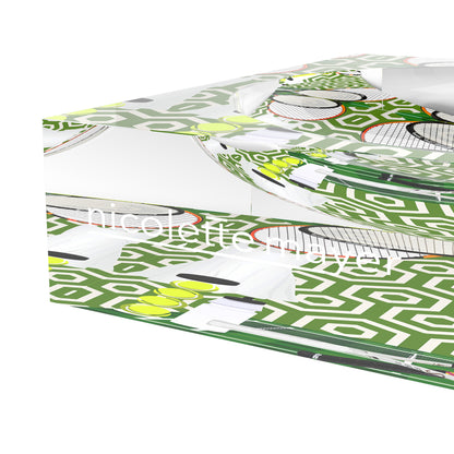 Tennis Anyone Green White Candy Catchall Dish