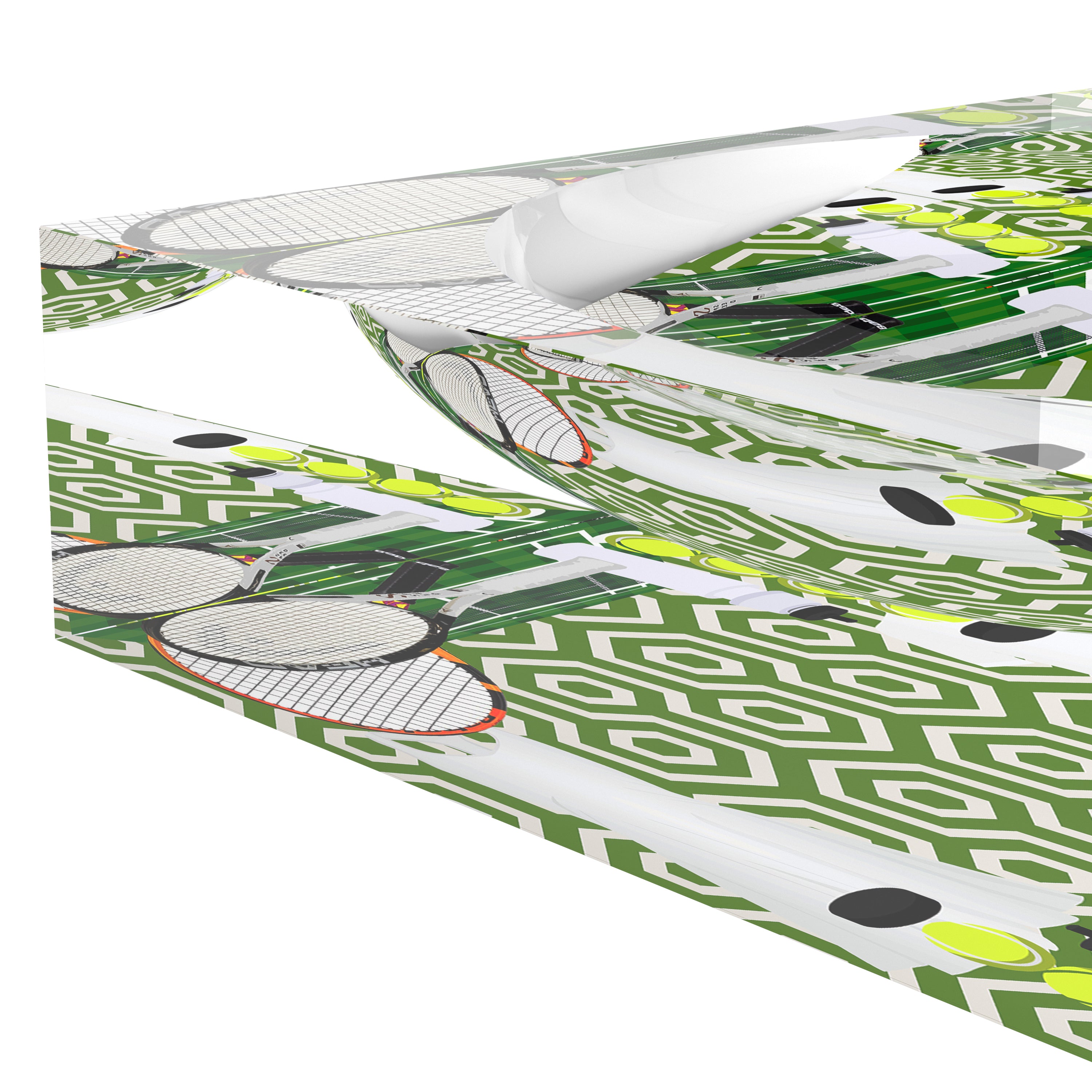 Tennis Anyone Green White Candy Catchall Dish