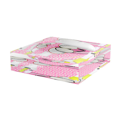 Tennis Anyone Pink White Candy Catchall Dish