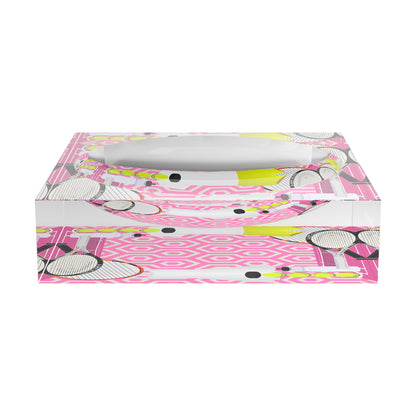 Tennis Anyone Pink White Candy Catchall Dish