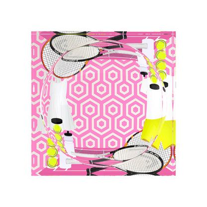 Tennis Anyone Pink White Candy Catchall Dish