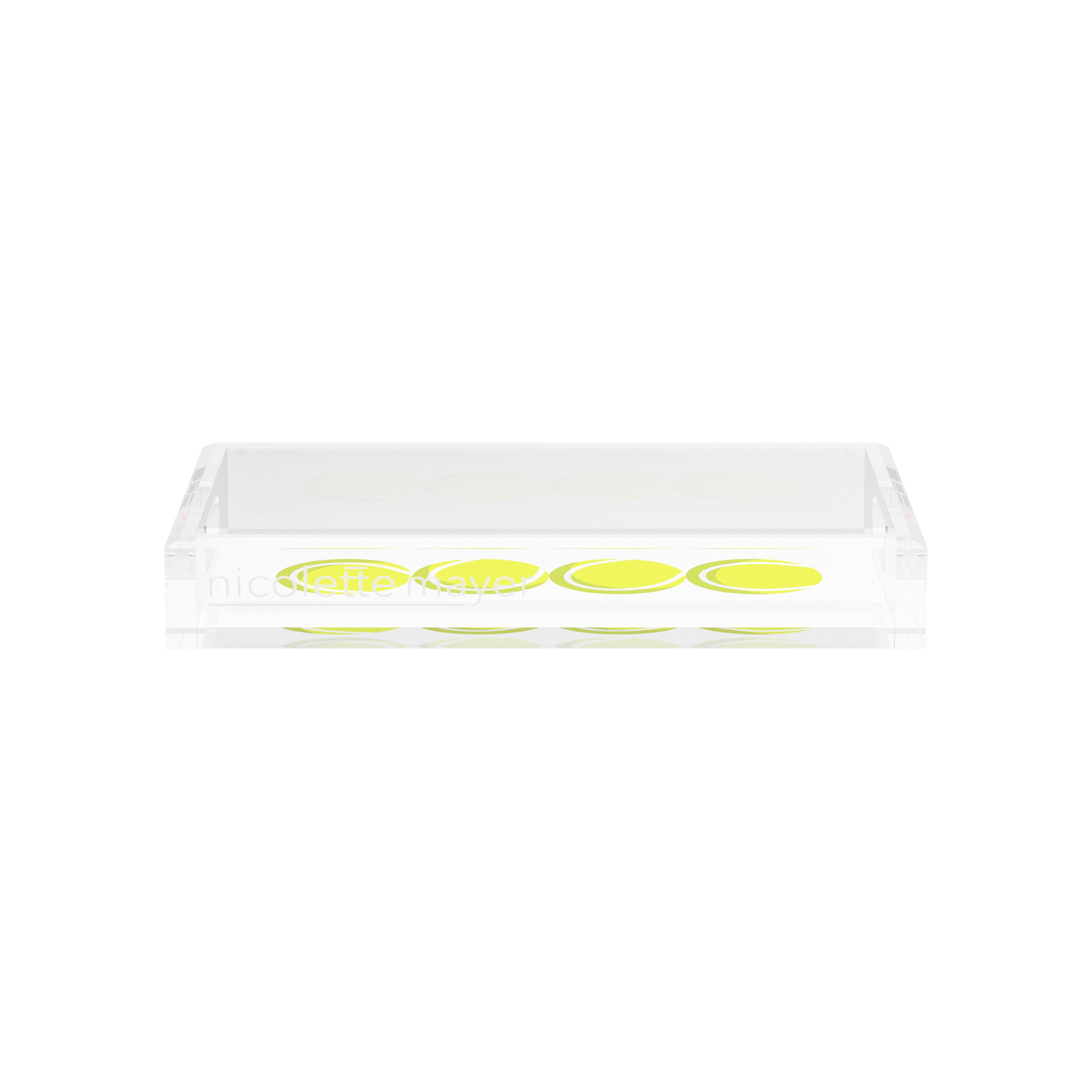 Tennis Balls  12.5x7.75 Acrylic Tray - nicolettemayer.com 