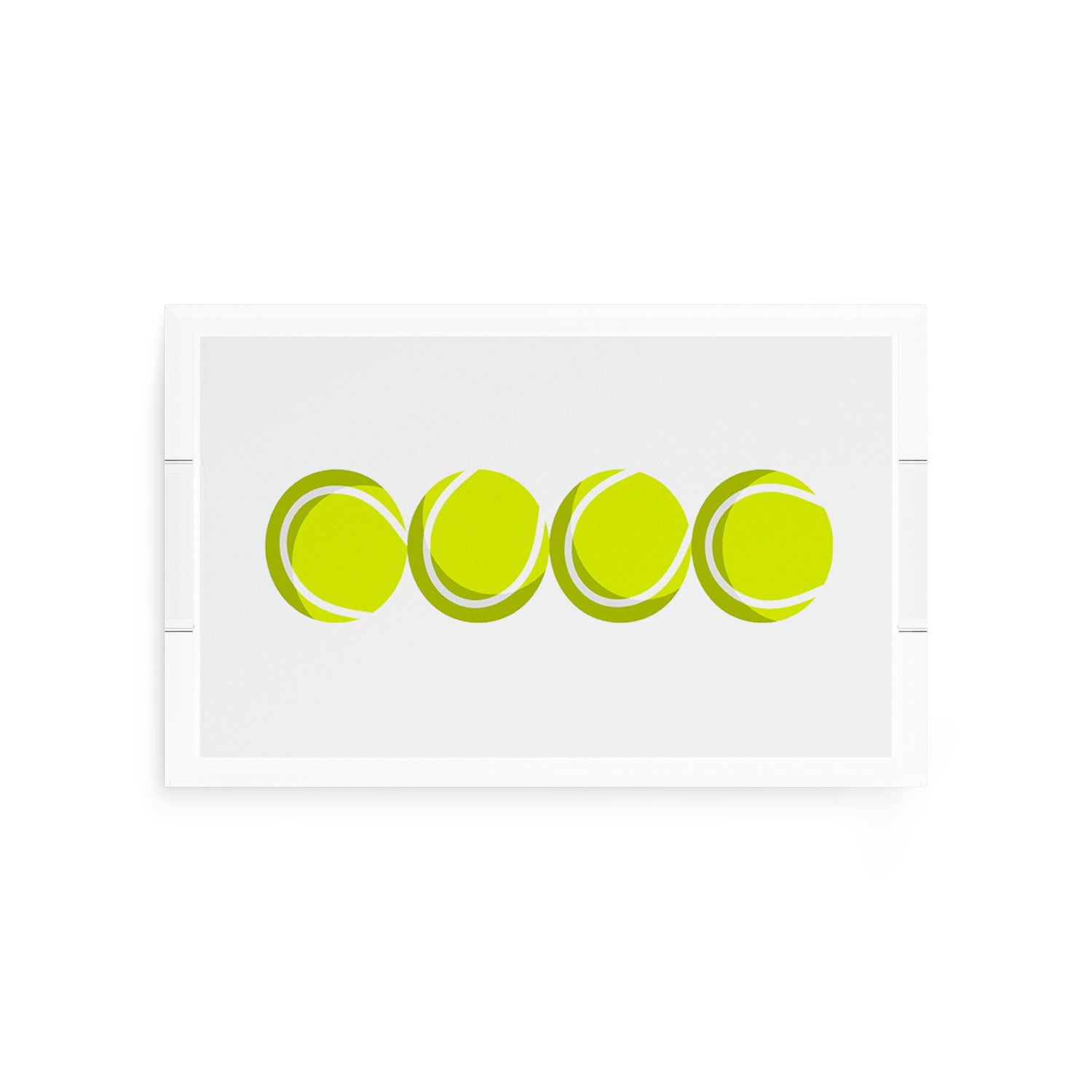 Tennis Balls  12.5x7.75 Acrylic Tray - nicolettemayer.com 