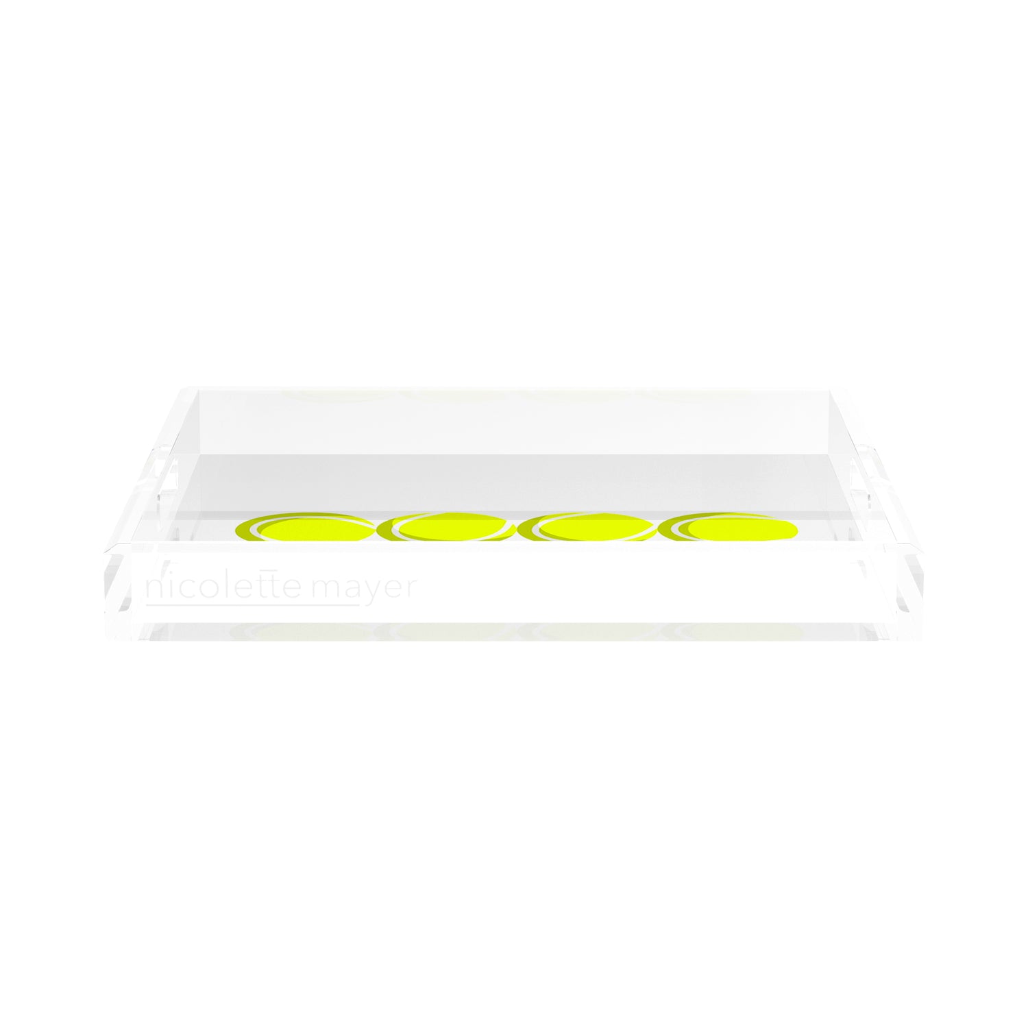 Tennis Balls  15X15 Acrylic Tray - nicolettemayer.com 