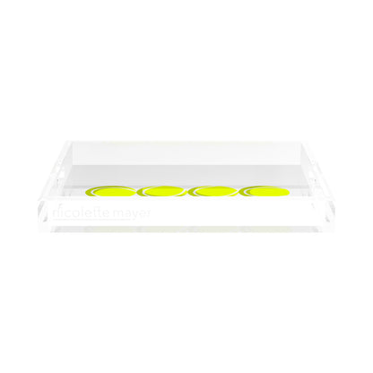 Tennis Balls  15X15 Acrylic Tray - nicolettemayer.com 