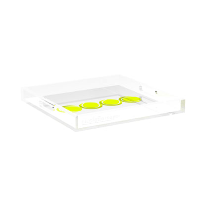 Tennis Balls  15X15 Acrylic Tray - nicolettemayer.com 