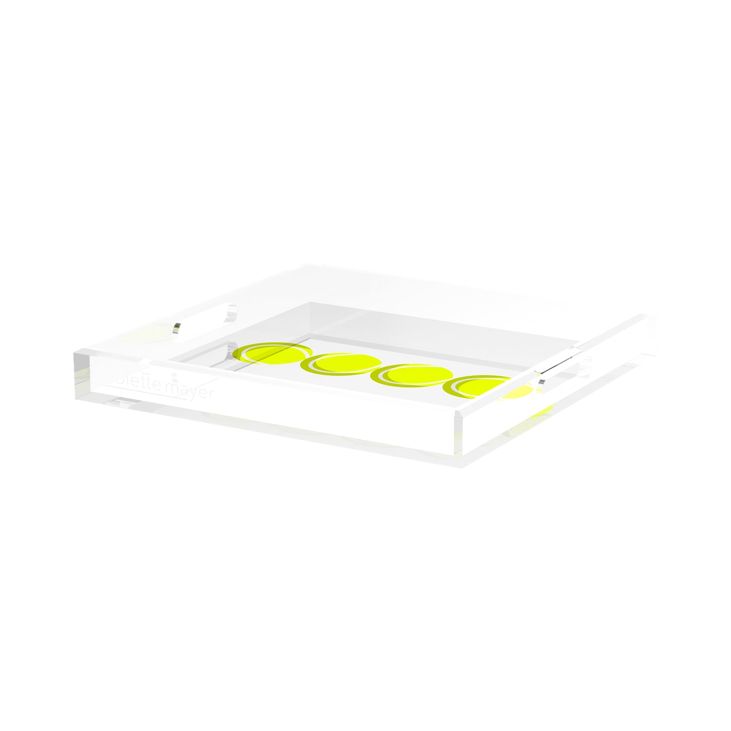 Tennis Balls  15X15 Acrylic Tray - nicolettemayer.com 