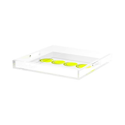 Tennis Balls  15X15 Acrylic Tray - nicolettemayer.com 
