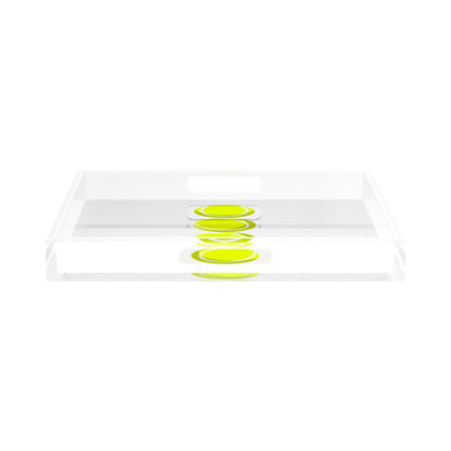 Tennis Balls  15X15 Acrylic Tray - nicolettemayer.com 
