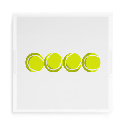 Tennis Balls  15X15 Acrylic Tray - nicolettemayer.com 