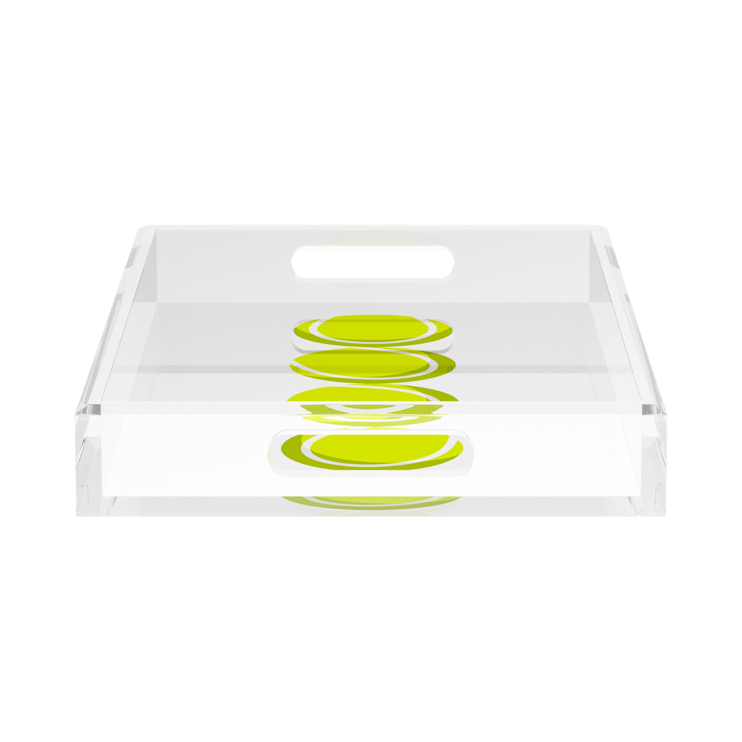 Tennis Balls  17X10.5 Acrylic Tray - nicolettemayer.com 
