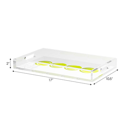 Tennis Balls  Set of 3 Acrylic Tray - nicolettemayer.com 