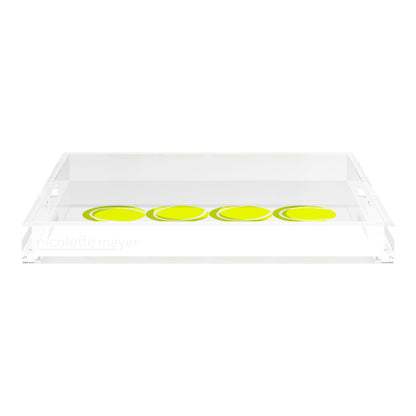 Tennis Balls  18X18 Acrylic Tray - nicolettemayer.com 