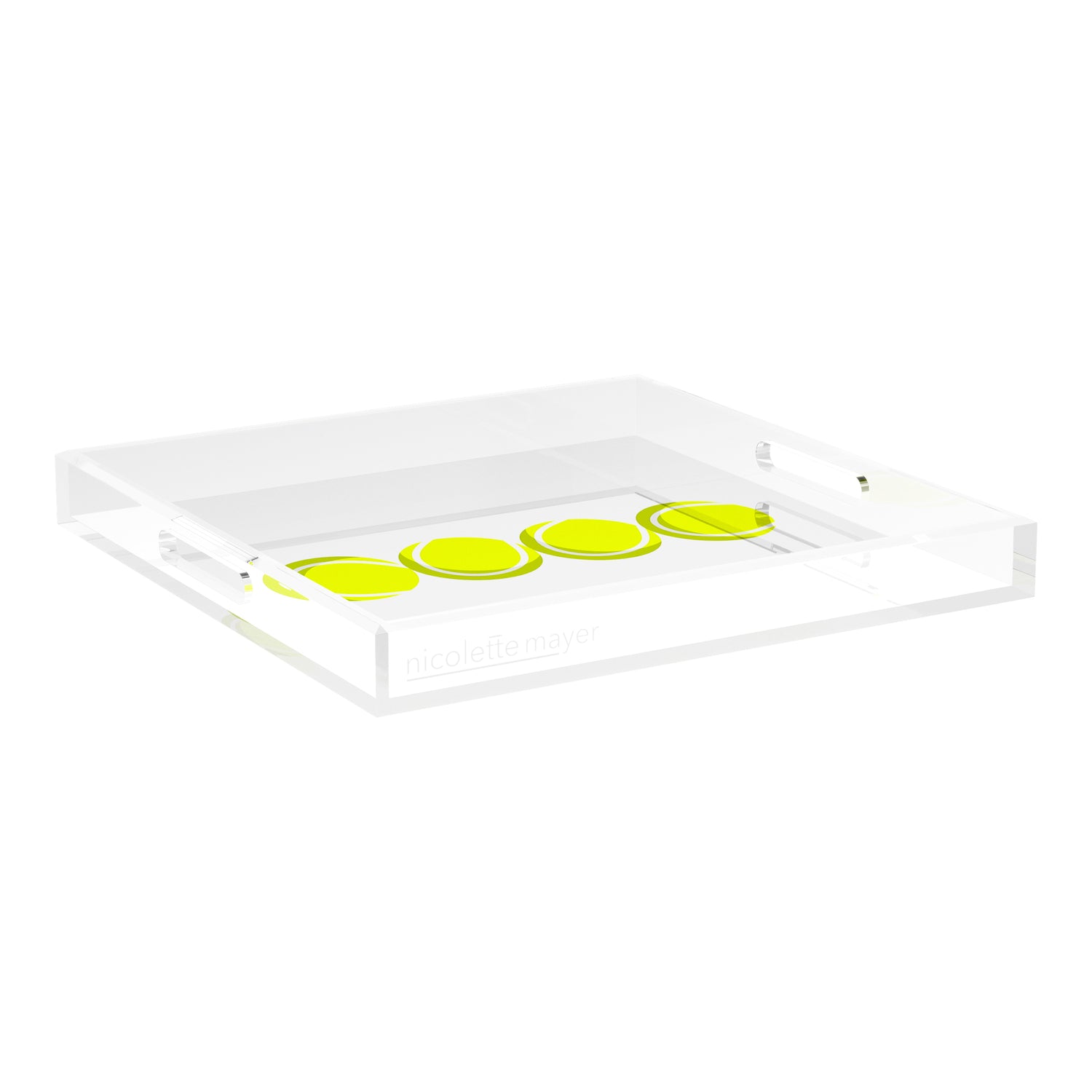 Tennis Balls  18X18 Acrylic Tray - nicolettemayer.com 