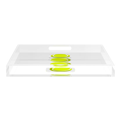 Tennis Balls  18X18 Acrylic Tray - nicolettemayer.com 
