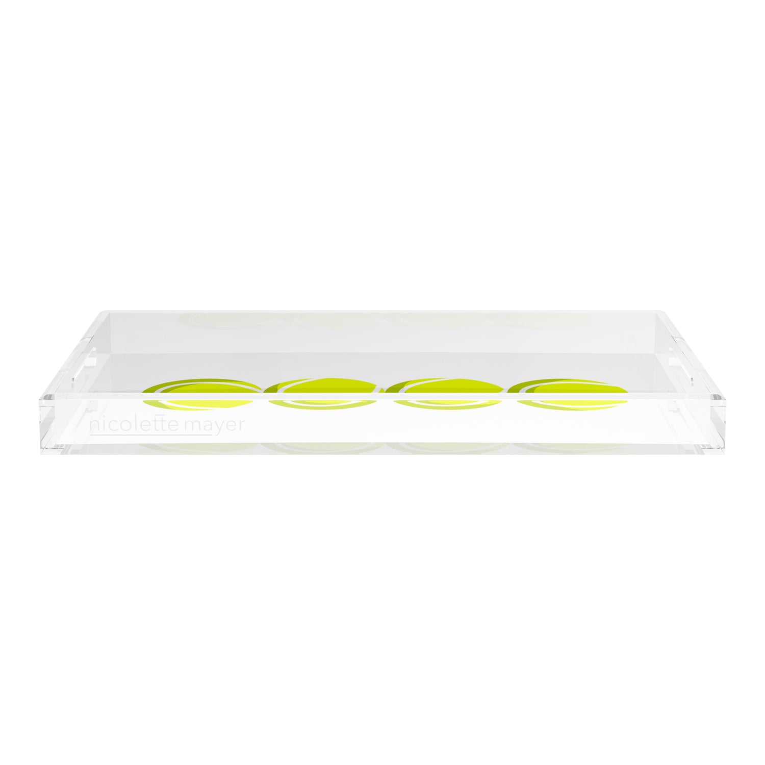 Tennis Balls  22.5x14.5 Acrylic Tray - nicolettemayer.com 