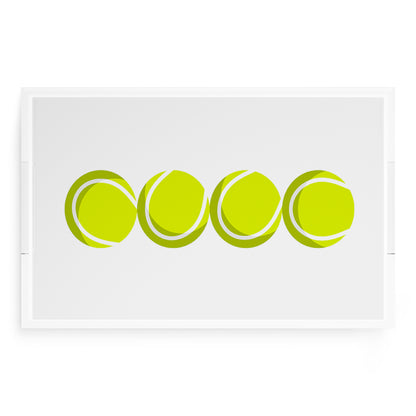 Tennis Balls  22.5x14.5 Acrylic Tray - nicolettemayer.com 