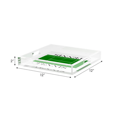Tennis Court 12X12 Acrylic Tray - nicolettemayer.com 